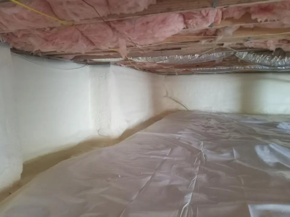 Crawl space encapsulation with closed-cell spray foam for Roof Maintenance in Martha Lake